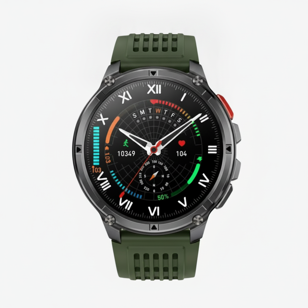 Apex Pro - Tactical Smartwatch for Outdoor Dominance